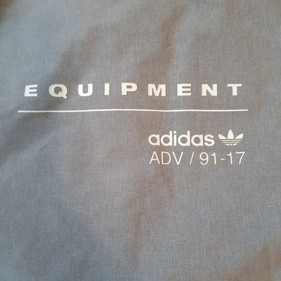 Adidas Medium EQT Pullover Equipment ADV/91-17 Gray Windbreaker - Picture 4 of 11